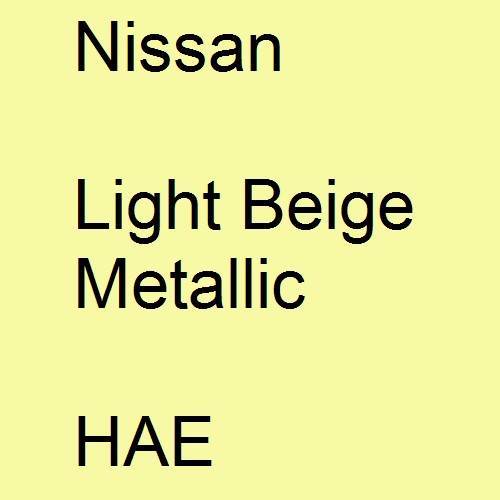 Nissan, Light Beige Metallic, HAE.